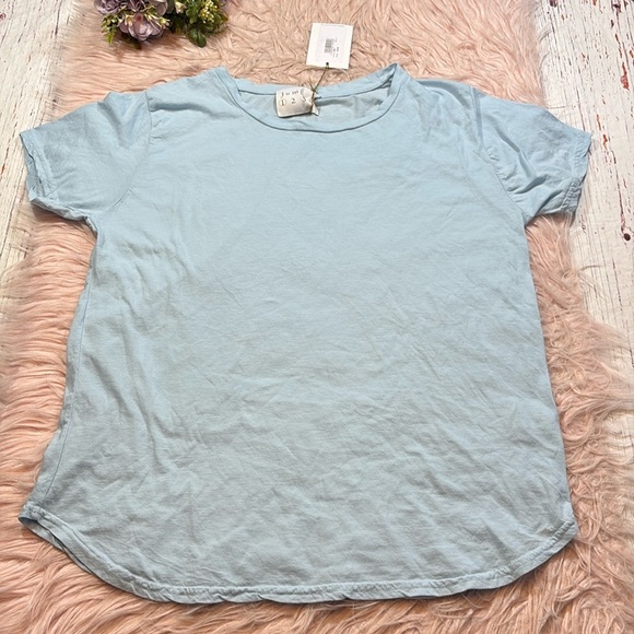 NWT JUMPER 1234 Short Sleeve Crewneck Tee in Sky Sz XS - Picture 1 of 8